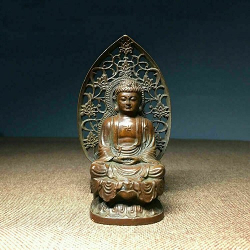 Buddhism antique bronze carved - antique,