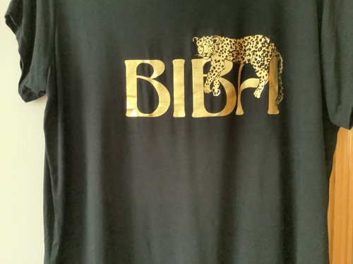 Biba black short sleeve - short, top