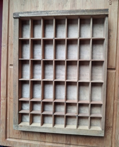 Vintage printers wooden type