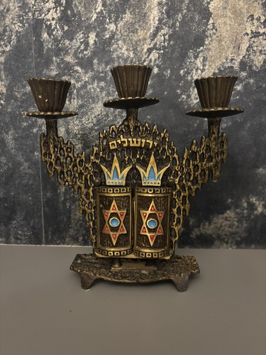 Vtg hen holon brass - brass, enamel