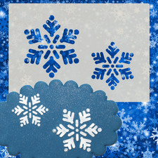 Snowflake Stencil Cake