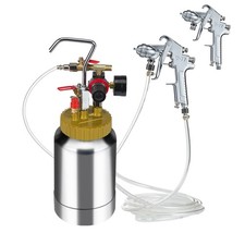 Uimoso 2L/0.5gal Paint Pressure Tank with 1.8mm Nozzle Spray Gun and Hose Kit