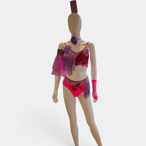 Pink purple sequin - &,
