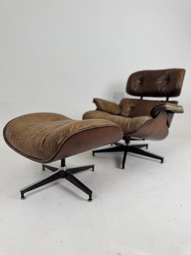 Vintage eames style leather - vintage,