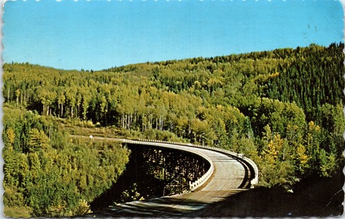 Postcard kiskatinaw wooden - bc,