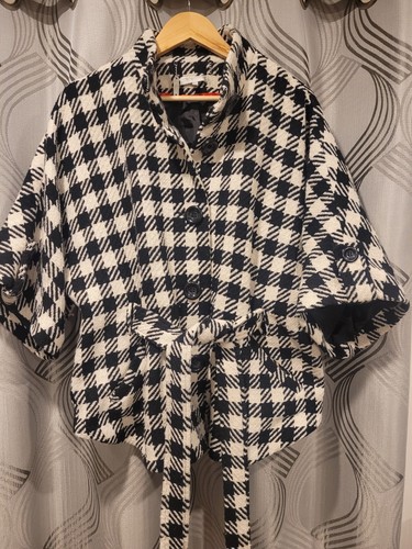 Wool mix coat dogtooth rocha - coat,