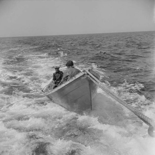 Board fishing boat - on,