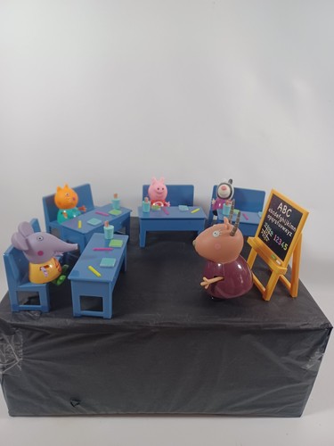 Peppa pig figures and - pig, school