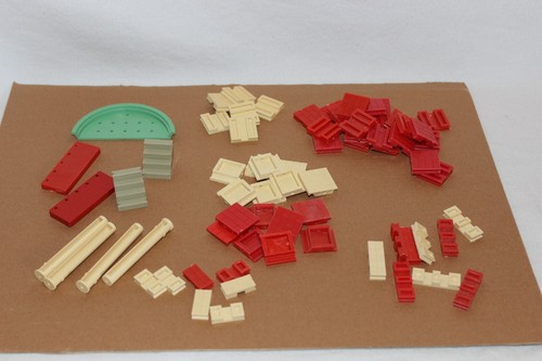 Bayko building set parts red - set,