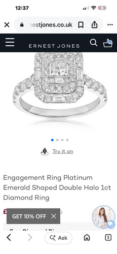 Ernest jones 2ct halo - jones,