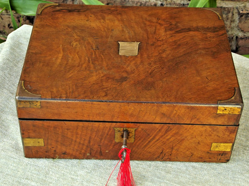 Walnut writing slope - slope, with