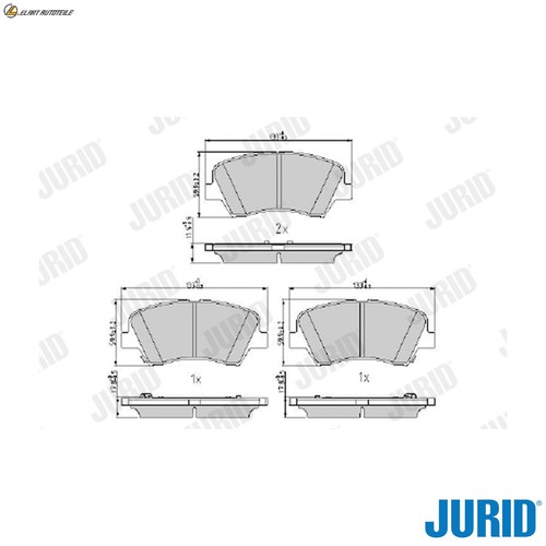 Brake pad set disc - ,