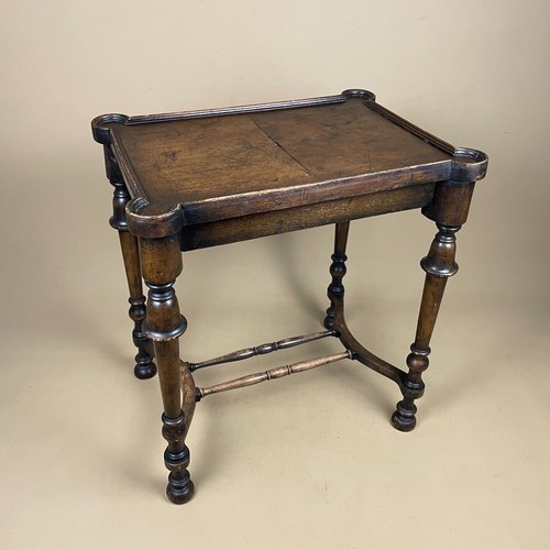 Wooden side table - side,