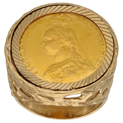 9ct gold ring 16g mounted - 9ct,