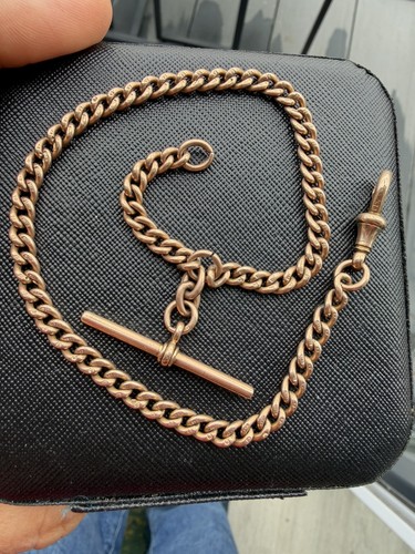 9ct rose gold - gold, albert
