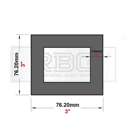 Aluminium rectangular square - rectangular,