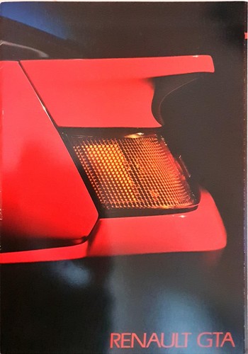 Renault alpine gta brochure - alpine,