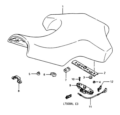 Suzuki genuine atv cushion - atv,