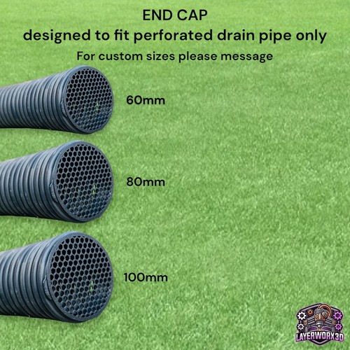 End cap for - for, 60/80/100mm