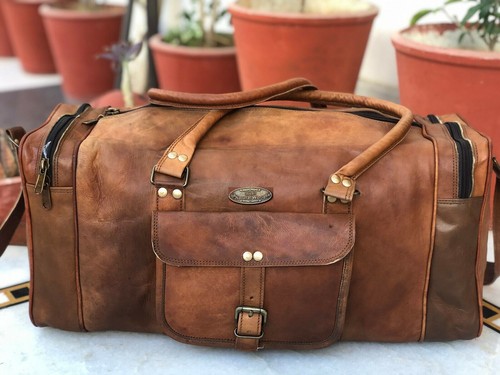 Mens bag leather duffle - mens,