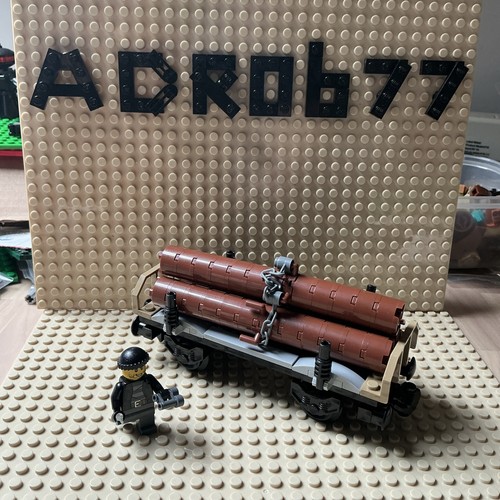 Lego city cargo train logs - city,