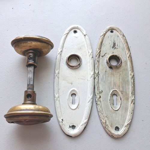 Vintage brass door - door, handle