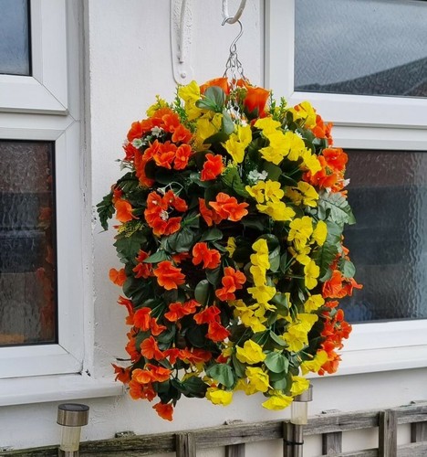 Artificial hanging basket - hanging,