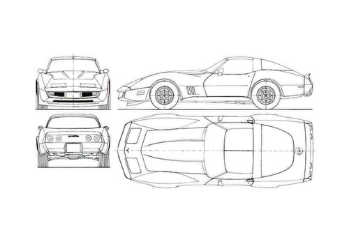 Photo blueprint chevrolet - a4,