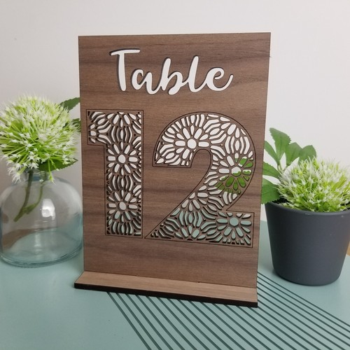 Wedding table numbers wooden - wedding,