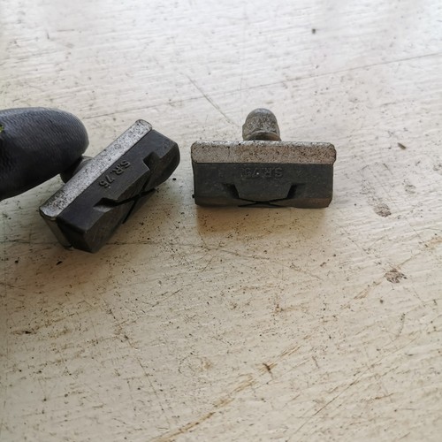 Fresh bicycle brake blocks - brake, rod