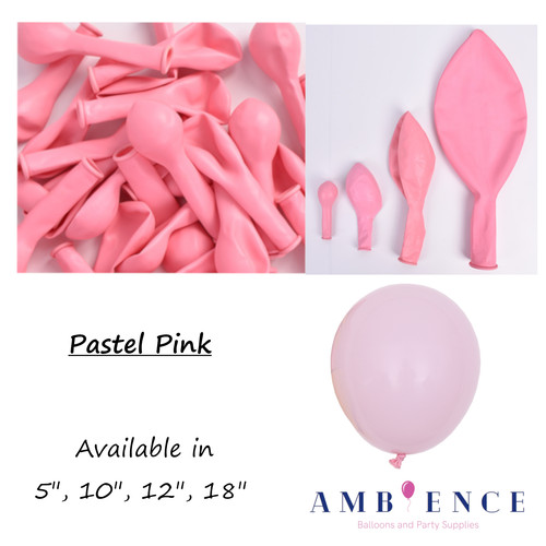 Pink pastel balloons latex - pink,