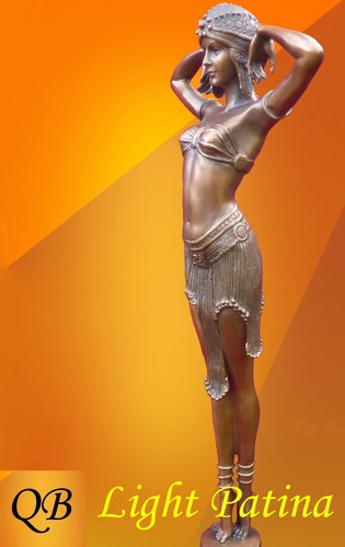 Art deco bronze figurine - bronze,