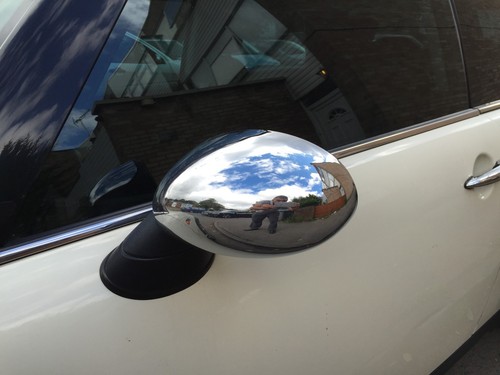 Pair chrome wing - wing, mirror