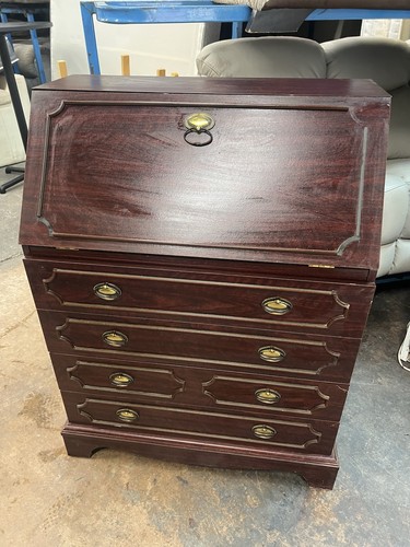 Vintage writing bureau drop - vintage,