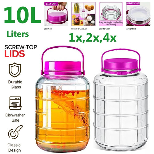Large 10l glass storage - large, 5l