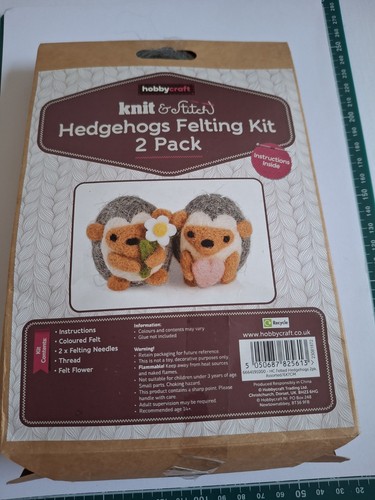 Hobbycraft hedgehog felting - hedgehog,
