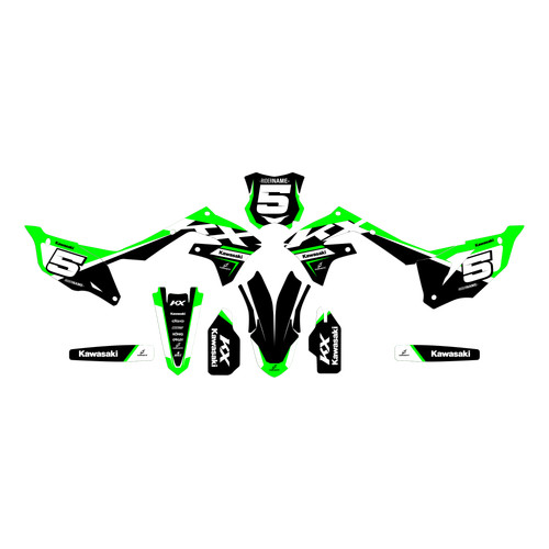 Graphics fits kawasaki kx - mx,