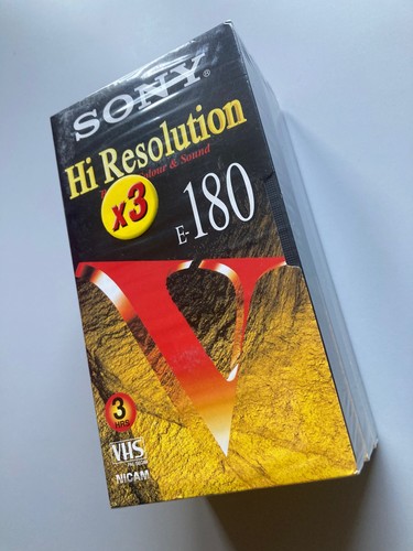 Sony high resolution 180 vhs - sony,