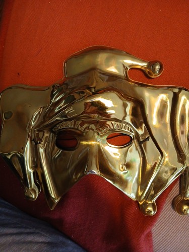 Gold clown magician - clown,