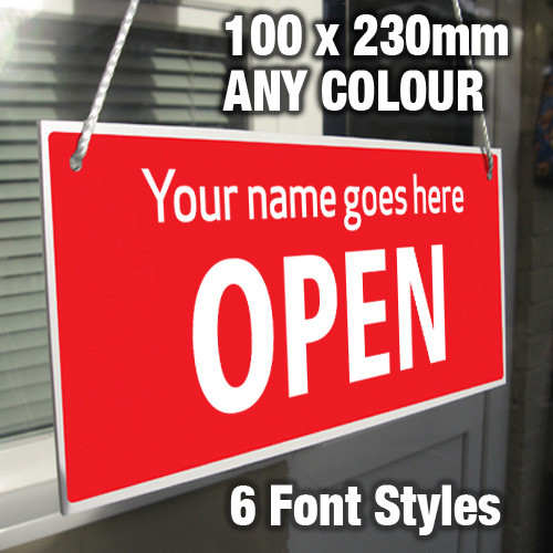 Personalised custom made open - made,