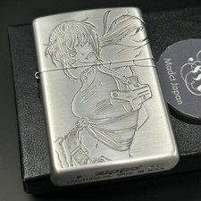 Zippo BLACK LAGOON REVY 3-sides Etching Oxidized Silver Plating Japan Limited