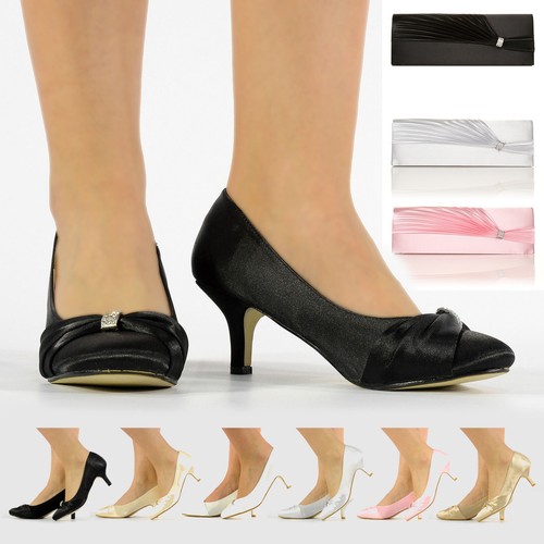 Womens ladies mid heel - womens,
