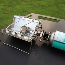 Single Stove For Camping Outdoors Compact Cassette Gas Stove Foldable Tabletop