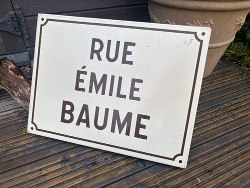 Vintage french street sign - vintage, rue