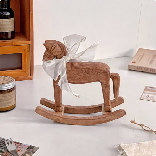 Wooden rocking horse compact - rocking,