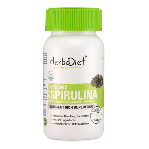 Herbadiet organic spirulina - organic,