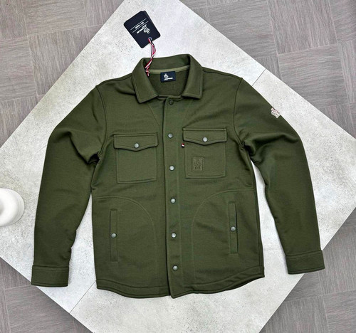 Moncler men green - men's, cotton