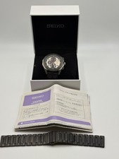 Seiko Ignition Honda F1 Limited ED  7T82-0AD0 Rare Panda Titanium Men's Quartz