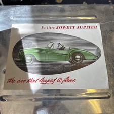 1 1/2 Litre Jowett Jupiter sales brochure 1951 UK market + price list