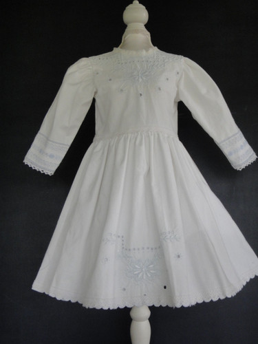 White cotton dress - dress, for